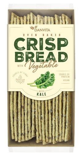 Danvita Crisp Bread Grünkohl, 9 Packungen zu je 130g