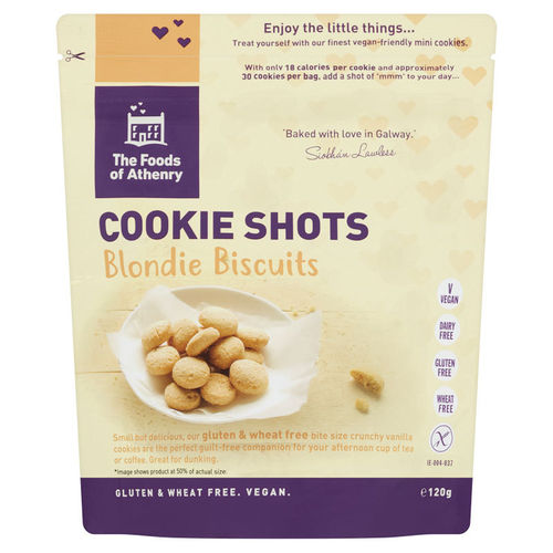 Blondie Biscuits Glutenfrei und vegan. 12 Packungen mit je 100g