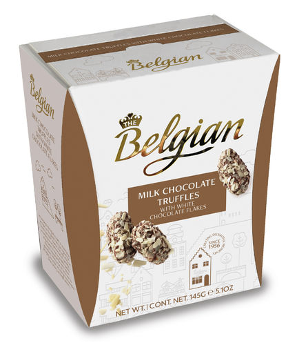 Belgian Flake Truffles Milk-White 15*145g